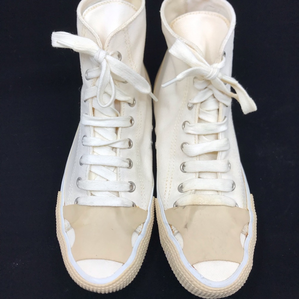 HELMUT LANG White Canvas High-top Sneakers - Picture 3 of 9